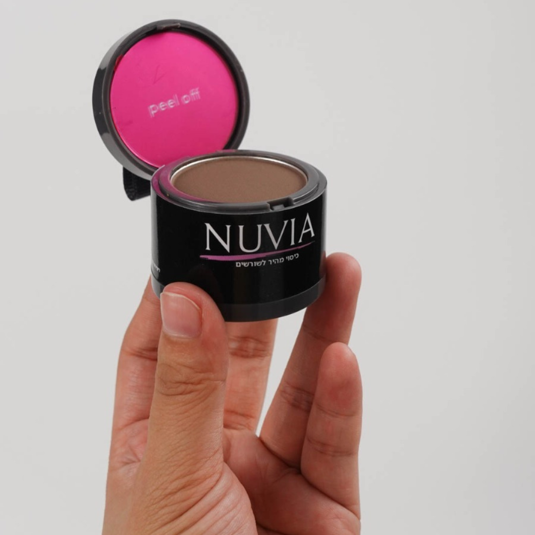 אבקת Nuvia-"לכיסוי שורשי השיער"