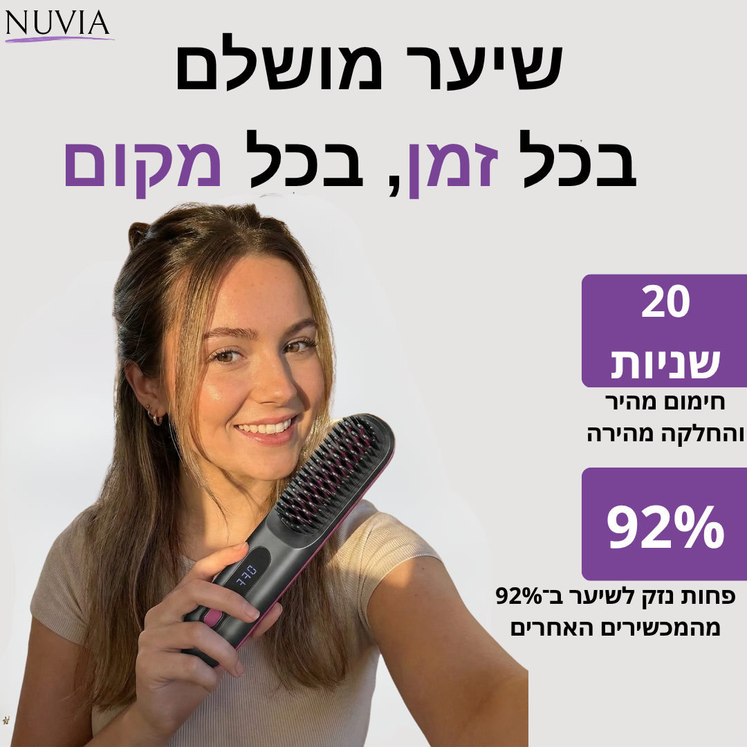 מחליק שיער נייד SHINE UP-PRO
