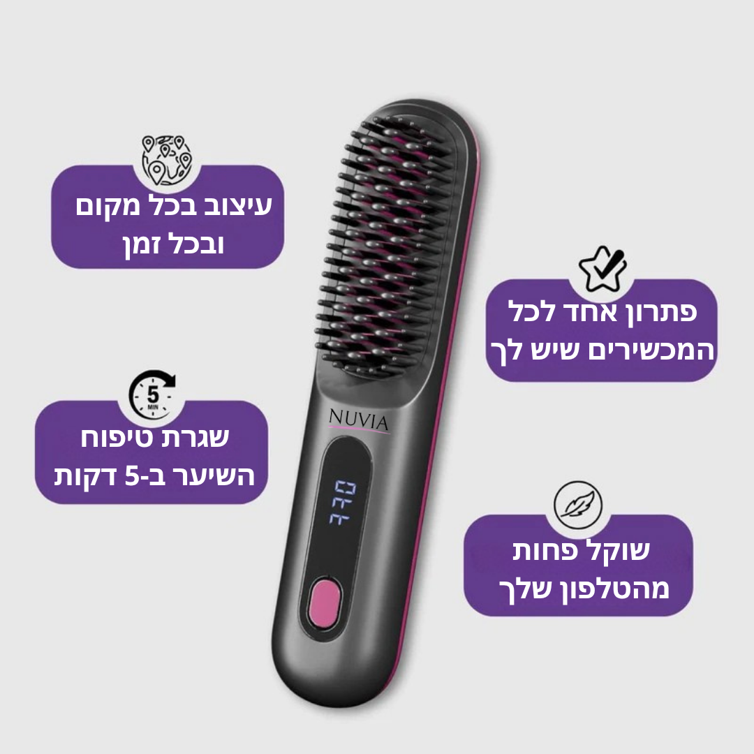 מחליק שיער נייד SHINE UP-PRO